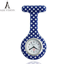 ALK Small Dot Silicone Nurse Watch Profession Fob Medical Pocket Watches Brooch Quartz Movement Clock Doctor Gifts Dropshipping 2024 - buy cheap