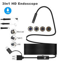1M-10M 8mm Endoscope Camera 3in1 HD 1080P Flexible USB Borescope Waterproof 8LEDs Inspection Borescope Camera for Android Loptop 2024 - buy cheap