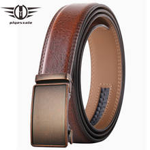 Genuine Leather Belt For Men Designer Luxury Brand Waist Belt Waistband Automatic Buckle Black White Brown Blue Gray Belts B526 2024 - buy cheap