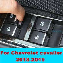 For Chevrolet cavalier 2018-2019 Car window button metal sequins stickers stainless steel decorative stickers car accessories 2024 - buy cheap