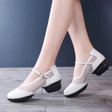 Dancing Shoes 8019 Genuine Leather Soft Bottom Spring Autumn Dancing Shoes Female Square Dance Sailor Modern Dance Jazz Shoe 2024 - buy cheap