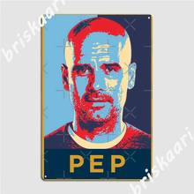 Pep Guardiola Artwork Metal Signs Club Party Garage Club Funny Plates Tin sign Posters 2024 - buy cheap