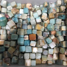 Cubo de cristal ocasional, pedra natural do caribe, cubo de quartzo e cascalho, cura de reiki 2024 - compre barato