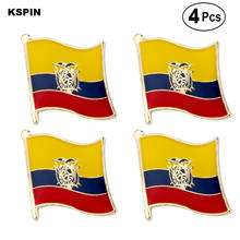 Ecuador Flag Pin Lapel Pin Badge  Brooch Icons 4pcs 2024 - buy cheap