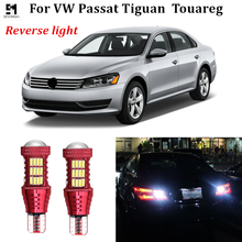2 шт. Автомобильный Обратный светильник для VW Passat B7 Tiguan Touareg светодиодный светильник без ошибок W16W светодиодный T15 задний светильник для VW 2024 - купить недорого