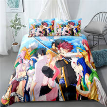 Домашний текстиль с аниме «Фея хвост», чехол для подушки, 3D постельное белье, пододеяльники, детские одеяла, комплекты постельного белья, постельное белье для домашнего декора 2024 - купить недорого