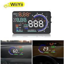 WIIYII 5.5'' A8 HUD Car head up display OBD II EUOBD LED Windscreen Project Alarm System on-board OBD scanner Universal auto 2024 - buy cheap