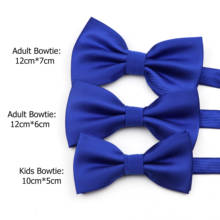 Hot 3 Sizes Parent-Child Bowtie Set Solid Colorful Rainbow Chic Satin Family Butterfly  Wedding Design Fashion Polyester Bow Tie 2024 - buy cheap
