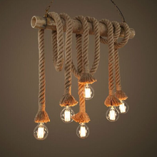 Corda do vintage luzes pingente lâmpada loft personalidade criativa industrial edison lâmpada estilo americano para sala de estar decoração 2024 - compre barato