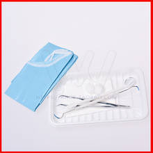 20 Sets Dental Disposable Oral Package Mouth Mirror Tweezer Probe Instrument Box 2024 - buy cheap