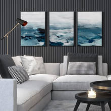 Modern Canvas Painting Wall Art Picture Print for Living Room Decorative Blue Sea Abstract Bedroom Home Decor Painting Poster 2024 - buy cheap