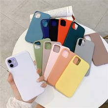 Luxury Candy Color Phone Case For iPhone 11 12 Pro X 7 6 6S 8 Plus XR XS Max 12 mini Soft Silicone shockproof Cover Funda Shell 2022 - купить недорого