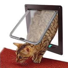 Pet Cat Puppy Dog Gates Door Lockable Safe Flap Door Kitten Pet safety products Lock Suitable for Any Wall or Door 2024 - buy cheap