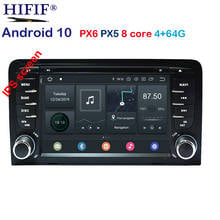 Автомобильный мультимедийный плеер PX6 DSP IPS Android 9. 0 4G 64G 2 DIN DVD GPS для Audi A3 8P 10,0-2003 S3 2012-2006 RS3 Sportback 2012 2024 - купить недорого