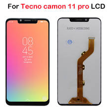 Tela lcd, digitalizadora, preta, original, nova, para tecno camon 11 pro, cf8, peça de reposição, com touch screen 2024 - compre barato