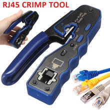 RJ45 Crimping Tool Ethernet Network LAN Cable Crimper Cutter Stripper Plier Modular for 8P8C RJ45 Crimp Tool Pass Through Cutter 2024 - buy cheap