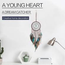 LED Light Feathers Dream Catcher Handmade Dream Catcher Craft Wall Hanging Decor Decoration Crafts Hanging Decorations 2024 - buy cheap
