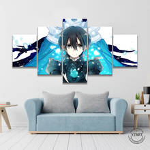5pcs Sword Art Online Alicization Kirito Anime Poster HD Anime Boy Picture Wall Painting for Children Bedroom Decor 2024 - buy cheap