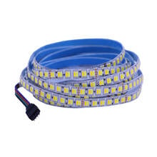 Tira de luces LED Flexible 2 en 1, tira de luces LED Flexible con temperatura de Color de una sola fila, blanco puro + blanco cálido serie DC12V 24V 5050SMD CCT 600LED 2024 - compra barato