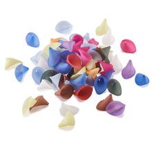 Mixed Color Frosted Flower Acrylic Spacer Bead Cap for Jewelry Making DIY Bracelet Necklace 21x19mm Hole: 1mm about 800pcs/500g 2024 - buy cheap