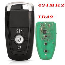 jingyuqin Remote Smart Car Key For Ford Mustang/Ford Keyless Go Smart Proximity key With ID 49 Chip 3 Buttons 434 MHz 2024 - buy cheap