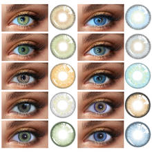 1Pair(2pcs) SuperHighlight ICELAND GREEN Cover Deep Eyes Color Contact lenses Soft Contact lens Beautiful Pupil 2024 - купить недорого