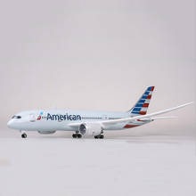 47cm 1/130 Airplane Boeing B787 Alloy Aircraft Model Dreamliner Air American Airlines W Light&Wheels Diecast Plastic Plane Toys 2024 - buy cheap