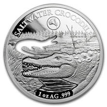 Réplica de monedas de plata 999 de Australia, 1 OZ., 2019, Cocodrilo, Animal, Elizabeth One, onza, Troya, regalos de recuerdo 2024 - compra barato