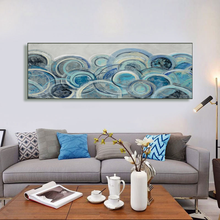 Abstract Cyan Bubbles Canvas Paintings Wall Art Prints Poster Living Room Decor Decorative Paintings On The Wall Home Decor 2024 - buy cheap