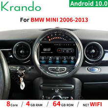 KRANDO-RADIO con GPS para coche, reproductor Multimedia con Android 10,0, 8 pulgadas, estéreo, vídeo, para BMW Mini Cooper 2007-2014 2024 - compra barato