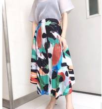 HOT SELLING  PLEATER Skirts PRINT splicing chiffon  fashion pleated A-Line skirts  IN STOCK 2024 - buy cheap