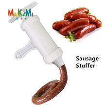 Manual Sausage Meat Fillers Machine for Sausage Meat Stuffer Filler Hand Operated Sausage Machines Food Maker Funnel Nozzle Set 2024 - купить недорого