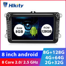 Hikity 8G 128G Android 2 Din Car Multimedia Player 8“GPS Navigation Wifi For Volkswagen VW Passat B7 B6 Golf Touran Polo Jetta 2024 - buy cheap