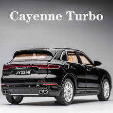 Coche en miniatura de Cayenne Turbo, coche en miniatura de aleación, decoración de coche de simulación, regalo de colección, modelo de fundición a presión, 1:32, nuevo, 2020 2024 - compra barato