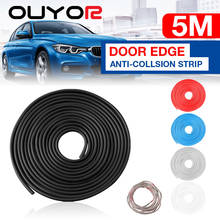 Durable 5M Auto Universal Car Door Edge Rubber Scratch Protector Moulding Strip Protection Strips Sealing DIY Car-styling 2024 - buy cheap