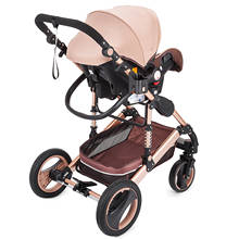 Buggy Infant Travel 3 In 1 Pushchair Foldable Luxury Baby Stroller With Car Seat 2024 - compre barato