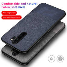For Xiaomi Redmi Note 8 Pro Case Soft silicone edge + Cloth texture Skin protect Back Cover Case for xiaomi redmi note 8 note8 2024 - buy cheap