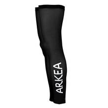 ARKEA-Calentadores de piernas de equipo SAMSIC, camiseta de ciclismo negra, protección solar UV, un par, XS-4XL, 2021 2024 - compra barato