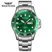 WAKNOER Business Watch Men Brand Men's Quartz Watches Luminous Wristwatch Calendar Male Clock reloj hombre relogio masculino 2024 - buy cheap