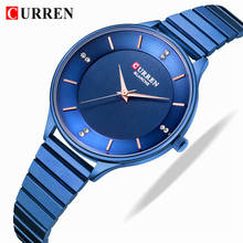 CURREN Women Watches Top Luxury Brand Fashion Steel Belt Ladies Quartz Women Watch Sport Wrist Watch Blue Clock Relogio Feminino 2024 - buy cheap