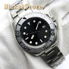 BLIGER 40mm Men's Sterile Top Mechanical Watch Sapphire Glass Gray Ceramic Bezel Dark Gray Dial Luminous Automatic Watch 2024 - buy cheap