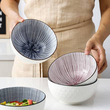 Tigela de cerâmica japonesa alívio, 1000ml, salada, rama, cozinha, utensílios de cozinha, coqueiro 2024 - compre barato