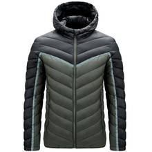 Parka com capuz, jaqueta térmica grossa masculina 4xl, casacos casuais da moda para áreas externas e acolchoados 2024 - compre barato