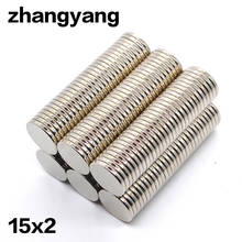 Neodymium Magnet 15X2 MM (code number:152) N35 NdFeB Round Super Powerful Strong Permanent Magnetic imanes Disc 15MMX2MM 2024 - buy cheap