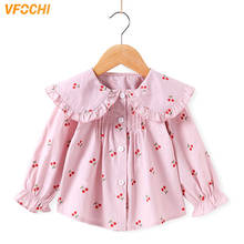 VFOCHI-Blusa de manga larga para niñas, camisa con cuello con volantes, ropa de boda, 2021 2024 - compra barato