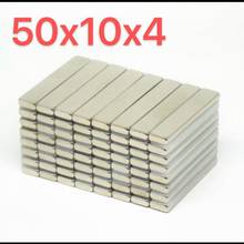 10pcs 50x10x4mm Super Powerful Strong Rare Earth Block NdFeB Magnet Neodymium N38 Magnets 2024 - buy cheap
