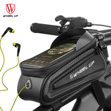 Alta qualidade saco de bicicleta frente saco do telefone 6.5 polegada celular ciclismo sacos mtb acessórios tubo superior quadro guiador da bicicleta saco 2024 - compre barato