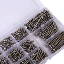 440pcs/Set M3 Screws Nuts Kits Set Stainless Steel Hex Head Socket Screws and Nuts Assortment+2 Hex Keys Fastener Hardware 2024 - buy cheap