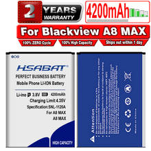 Hsabat bateria 4200mah a8 max para baterias blackview a8 max 2024 - compre barato