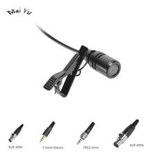 Wholesale 5 pics Black Lapel Condenser Microphone Conference Microfone for Shure Wireless Transmitter XLR Mini Mikrofon 2024 - buy cheap